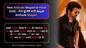 New Attitude Shayari in Hindi
