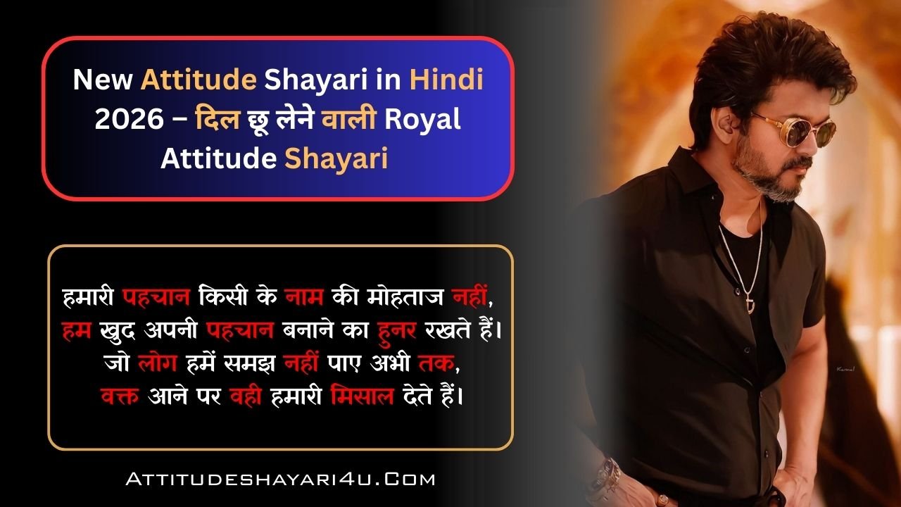 New Attitude Shayari in Hindi